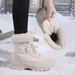 Snow Boots For Women In Winter 2025, With Added Fleece, Thickened Insulation, Warm Leg Protection, High Top Cotton Shoes_vogvips.com