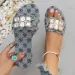 Fashion Plus Size 36 43 Printed Design Flat 2026 Summer New Style Womens Elegant Stylish Beach With Diamonds Cool_vogvips.com