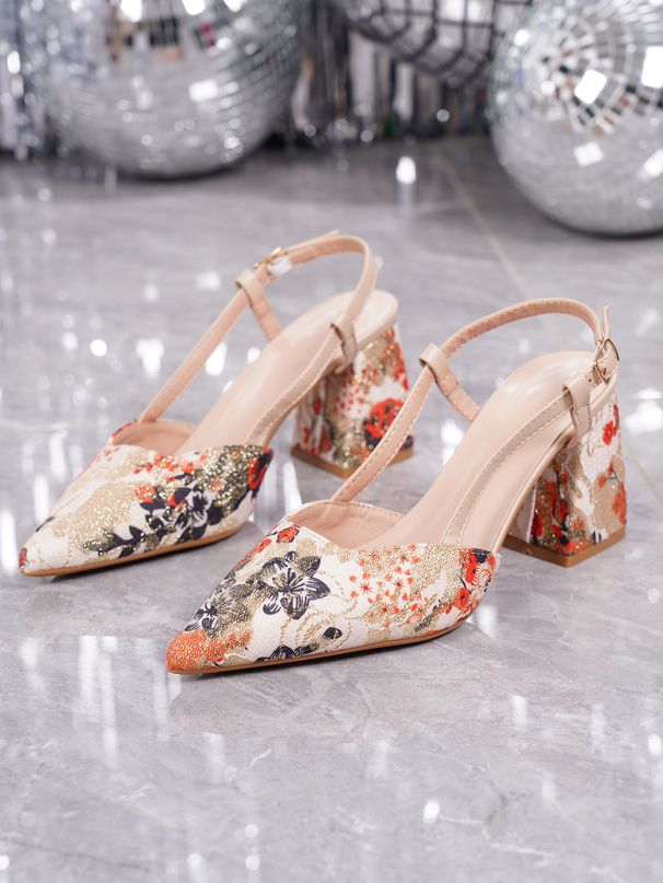 Summer New Cross-border Shallow-cut Cheongsam Sandals, Pointed-toe French-style Fashion Single Shoes, Printed_vogvips.com