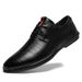 Men's Alligator Pattern Lace-up Dress Leather Shoes Men's Casual_vogvips.com