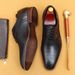 Summer burst casual leather shoes hollowed out men's shoes real cowhide breathable business dress shoes_vogvips.com