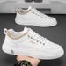 Men's 2025 New Spring Men's Breathable White Sports Leisure Board Shoes, Versatile And Fashionable Trendy Shoes For One_vogvips.com