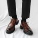 Men's Brogue Leather British Style Thick Sole Height Increasing Breathable Casual Business Formal Wedding Groom Shoes_vogvips.com