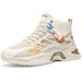 Autumn New Breathable High Top Men's Trendy And Versatile Thick Soled Mesh Sports Shoes, Casual Dad Shoes For Men_vogvips.com