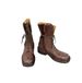 Martin Boots Women's 2024 Autumn And Winter New Miu Home Mid Boots Retro Wind Heightening Short Boots Lace-up Locomotive Knight Boots_vogvips.com