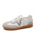 German Training 2025 New Casual Versatile Single Large Size Lightweight Thick Bottom White Shoes For Women Couples_vogvips.com
