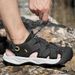 Baotou Genuine Leather Sandals Summer Beach Shoes Men's Sports Breathable Non-Slip Soft Sole Casual Shoes_vogvips.com