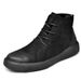 European Warm Series Work For Men, Autumn And Winter Mid-Cut Shoes, Casual Martin Boots, Men's Fleece-Lined Warm Large Size Leather Boots_vogvips.com