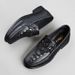 Men's Doudou Shoes Leather Casual Shoes Gouge Leather Shoes Men's Loafers Men's Shoes Single Shoes_vogvips.com