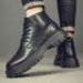 Martin Boots Men's High-top Style Leather Mid-top Leather Shoes Men's Boots Tooling Boots_vogvips.com
