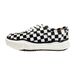 2024 New Korean Style Women's Canvas Dissolving Black And White Checkerboard Pattern Putian Shoes Versatile Trendy_vogvips.com