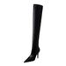9822-3 European And American Style Fashion Sexy Nightclub High Heel Pointed Toe Foot Slimming Over-the-Knee Women Long_vogvips.com