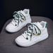 Korean Version High Top White Autumn New Student Casual For Women Thick Soled Bread Shoes K8638_vogvips.com