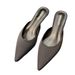 European And American Foreign Trade Large Size Closed-Toe Half 2025 New Summer High Heel Sandals Pointed Toe Stiletto_vogvips.com