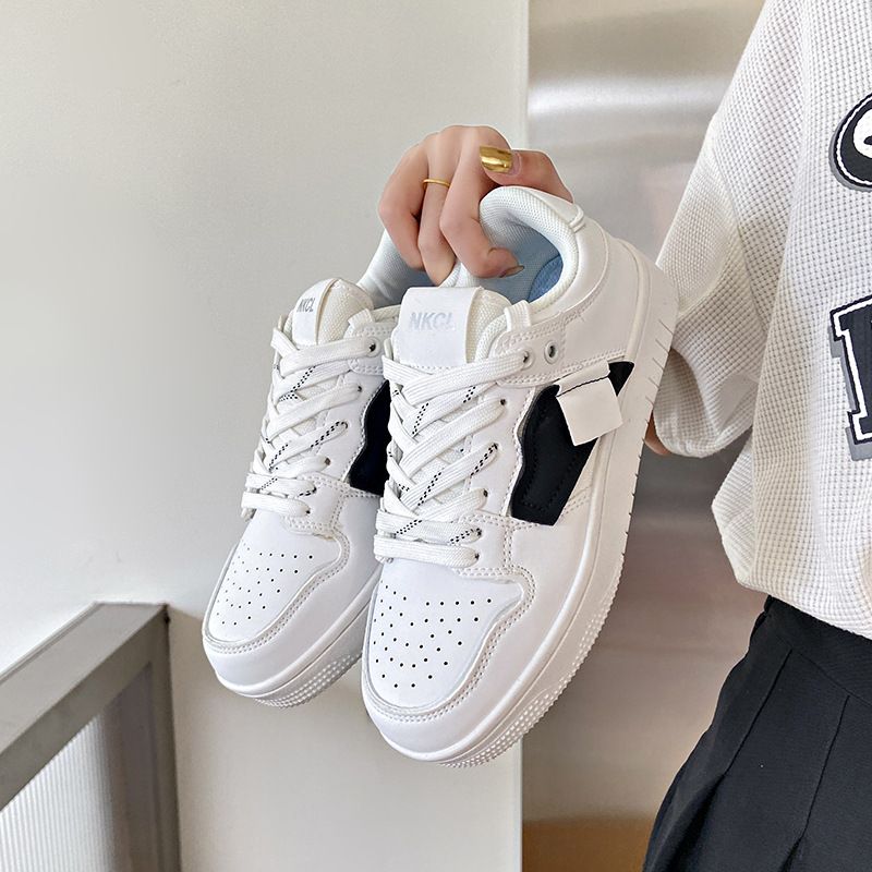 Men's Sneakers With Unique Design, New Trendy Style, Popular On Social Media, Autumn Casual Couple's Black Shoes,_vogvips.com