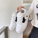 Men's Sneakers With Unique Design, New Trendy Style, Popular On Social Media, Autumn Casual Couple's Black Shoes,_vogvips.com