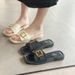 Trendy New Roman For Women, Summer Fashion, Fairy Style, 2025 French Flat-soled Commuter Sandals_vogvips.com