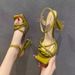 Sexy Stylish High-heeled Shoes With Chunky Heels And Waterproof Platform, 2025 New Summer Korean Version Open-toe Strap_vogvips.com