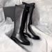 2025 New Genuine Soft Leather Knight Martin Korean Version Versatile Over-the-Knee Flat Elegant High Boots_vogvips.com