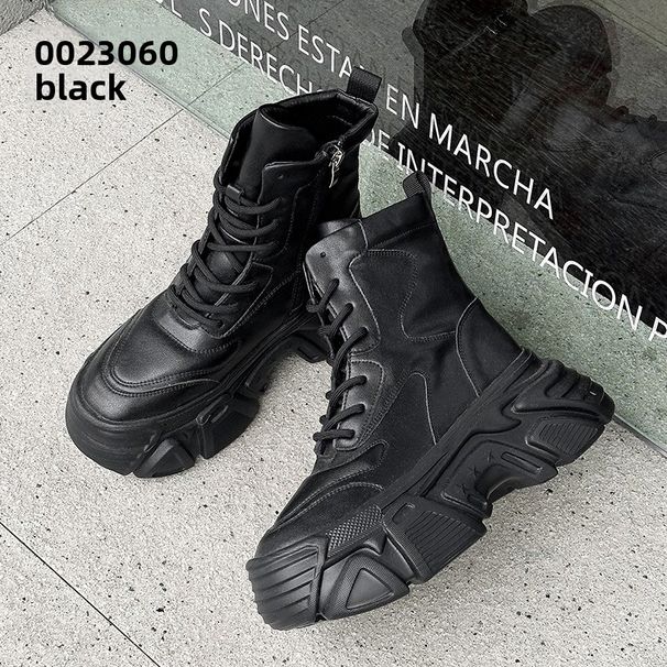 Thick-Soled Martin Boots For Women 2025 Autumn Winter New Genuine Leather Fleece-Lined Petite Internet Celebrity_vogvips.com