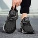 HKDQ 2025 Men's Breathable Shoes Slip On Sneakers Comfortable Mesh Walking Shoes Lightweight Non Slip Rubber Sole Casual Shoes_vogvips.com