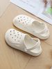 Unisex Platform Clogs EVA Breathable Non-slip Garden Shoes Men Women Casual Lightweight Sandals Summer Beach Slippers_vogvips.com