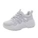 Single Net Dad Shoes Women's Rhinestone Thick Sole Heightening Lightweight Soft Sole Breathable Casual Sports Women's Shoes_vogvips.com