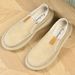 New Deigner Male Loafer Solid Color Leather Caual For Men Soft Sole Moccain Fahion Slip On Shoe Man Buine_vogvips.com