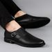 First Layer Soft Sole Soft Leather Shallow Mouth Foot Cover Men's Shoes Men's Casual Single Shoes_vogvips.com