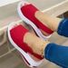 plus Size Women's Summer Thick Soled Simple Velcro Casual Peep Toe Sandals for Beach_vogvips.com