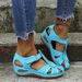 Plus Size Closed Toe Wedge For Women 2023 New Arrival Fashion Casual Hot Sandals_vogvips.com