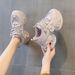 Dad Shoes New Thick Sole Inner Height Increase 7cn Casual Versatile Style Lace-up Women's Shoes_vogvips.com