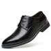 2025 Business Dress Leather New Large Single Shallow Mouth Lace Up Men's Edition Room Decoration Shoes_vogvips.com