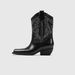 Short For Women, Washed Denim Chunky High Heel Ankle Designer Western Boots, Summer Style Printed Martin Boots_vogvips.com