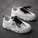 Thick Soled White For Female Students Korean Version Spring New Sports Height Increasing Board Trendy Casual Dad_vogvips.com
