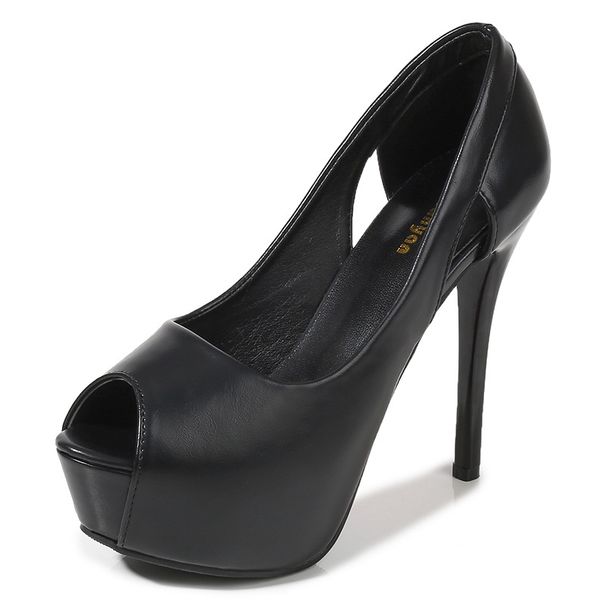 New Waterproof Platform Stiletto Flats - Ultra High Heel Wedding Shoes, Professional, Casual, Fashionable, Nightclub Women's Single Shoes_vogvips.com