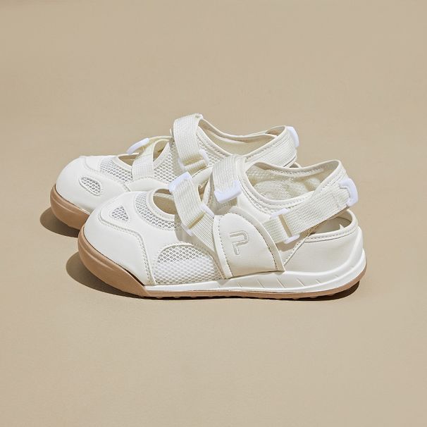 Velcro Big Head White Shoes Female Student Breathable Heightening Shoes Casual Shoes_vogvips.com