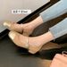 2025 New Style Round Toe Mary Jane Silk Sheepskin Low Shallow Mouth Single High Heel Buckle Fashion Shoes For Women_vogvips.com