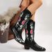 Women Boots Knee High Boots Heel Boots Women Ankle Boots Autumn Winter Short Boots Over The Knee Western Cowboy Autumn Winter New Pointed Toe Chunky_vogvips.com