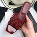 European And American Foreign Trade Y Brand Genuine Leather Slippers For Women Summer Woven Versatile Flat Heel Women's_vogvips.com