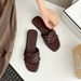 2026 New Factory Direct Sale Casual Wide Strap Flat Sandals, Open-Toe Hollow-Out Simple Cross-Strap Slip-On Beach Shoes For_vogvips.com