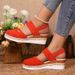 New Large Slope Heel With Broadband Headband Sandals For Women's Versatile Shoes Teme_vogvips.com