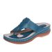 European And American Style Leopard Print Casual Flip-flops Suitable Outdoor Wear, With Wedge Or Flat Soles, T-shaped,_vogvips.com