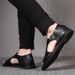 Roman Sandals 2025 Spring Youth Genuine Leather Cowhide Men's Casual Style Trendy Soft Bottom Breathable And Comfortable_vogvips.com