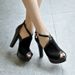 2019 Spring High-Heeled Boots In Royal Blue, Red, Black, Adult Default Options, European And American Style, In-Stock,_vogvips.com