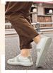 Invisible Height Increasing Training Shoes Men's Irst Layer Cowhide Comortable Lace Up Board Shoes Genuine Leather Business Casual Cowhide Sot Sole_vogvips.com