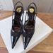 Pointed-toe Stiletto Elegant Women's Sandals 2026 Yangshulin New Model Closed-toe Nude Mesh Sexy Mature Style High Heels_vogvips.com