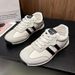 Trendy German Training For Women 2025 Spring And Autumn New Flat Sports Board Shoes, Summer Versatile Casual White Shoes_vogvips.com