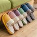 Removable And Washable Cotton Slippers For Women In Winter For Home Use, Indoor Use, Removable Liner, Machine Washable, Waterproof, Furry_vogvips.com