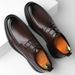Suitable For All Seasons Men's Spring Fashion New Cowhide Lace-up Non-slip Breathable Formal Business Leather Shoes_vogvips.com